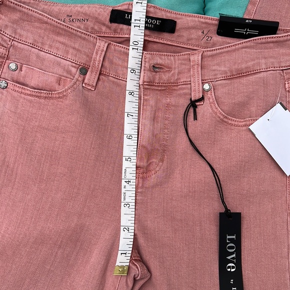 NWT Liverpool Abby Skinny Ankle in Mauve Blush Size 4/27 - Picture 10 of 13